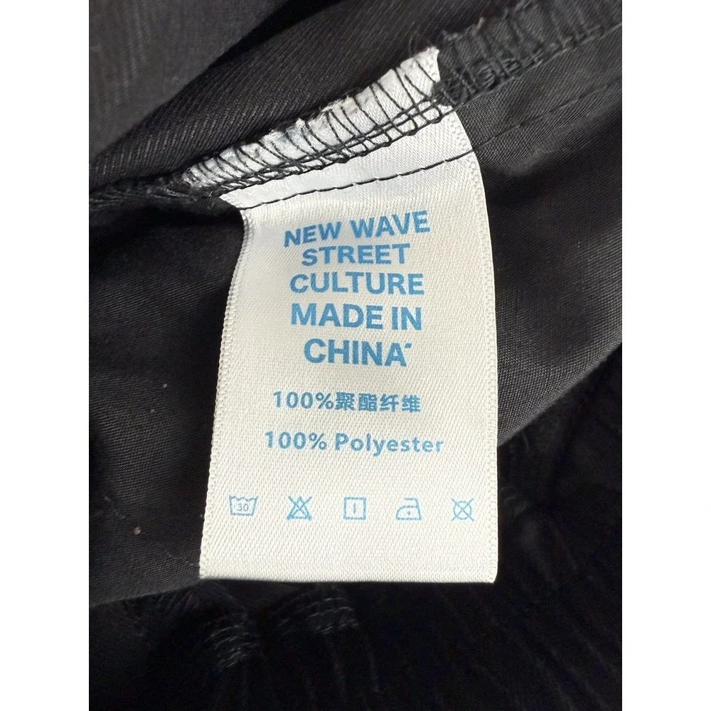 New Wave Street Culture By Inflation Lonely Embroidered Mens‎ Large Black Shorts